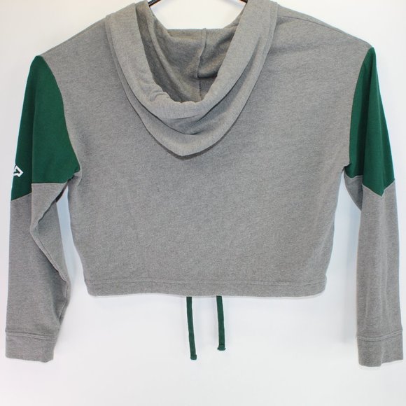 PINK Victoria's Secret w/ 5th & Ocean MSU Spartans Women S Hoodie Crop Top Shirt - Picture 6 of 8